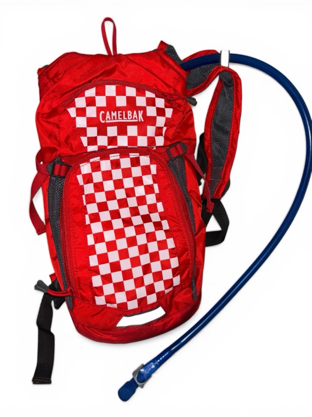 Kid’s Camelbak Red/White Checkered Mini M.U.L.E Hydration Backpack